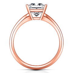 Solitaire Princess Cut Engagement Ring Cindy 14K Rose Gold