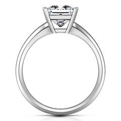 Solitaire Princess Cut Engagement Ring Cindy 14K White Gold