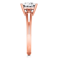 Solitaire Princess Cut Engagement Ring Cindy 14K Rose Gold