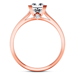 Solitaire Princess Cut Engagement Ring Holly 14K Rose Gold