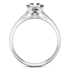 Solitaire Princess Cut Engagement Ring Holly 14K White Gold