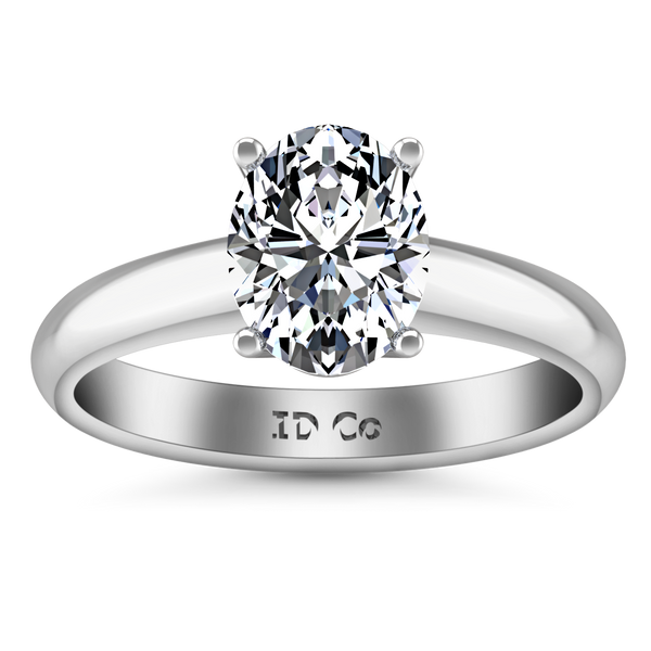 Solitaire Engagement Ring Daniela 14K White Gold