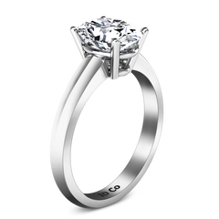 Solitaire Engagement Ring Daniela 14K White Gold