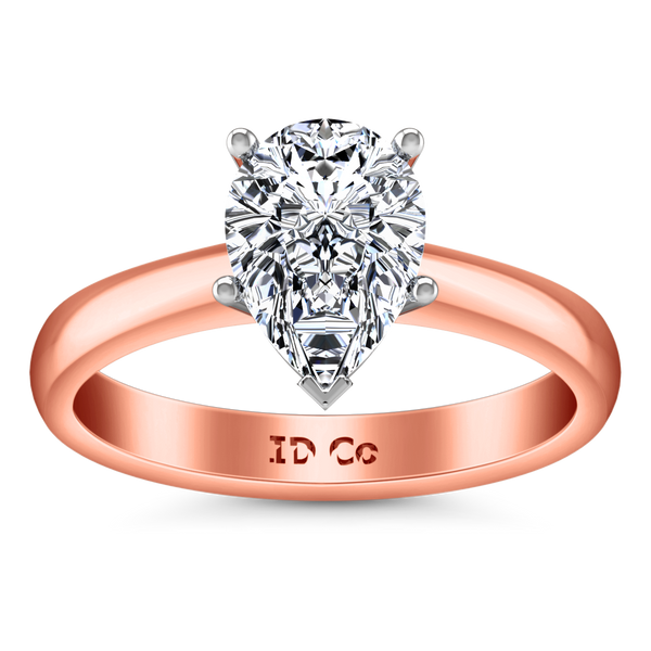 Solitaire Engagement Ring Hillary 14K Rose Gold