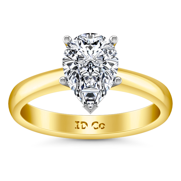 Solitaire Engagement Ring Hillary 14K Yellow Gold