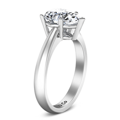 Solitaire Engagement Ring Hillary 14K White Gold