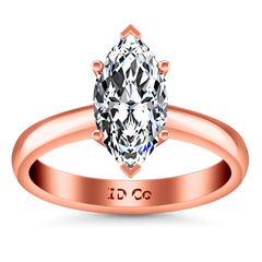 Solitaire Engagement Ring Scarlet 14K Rose Gold