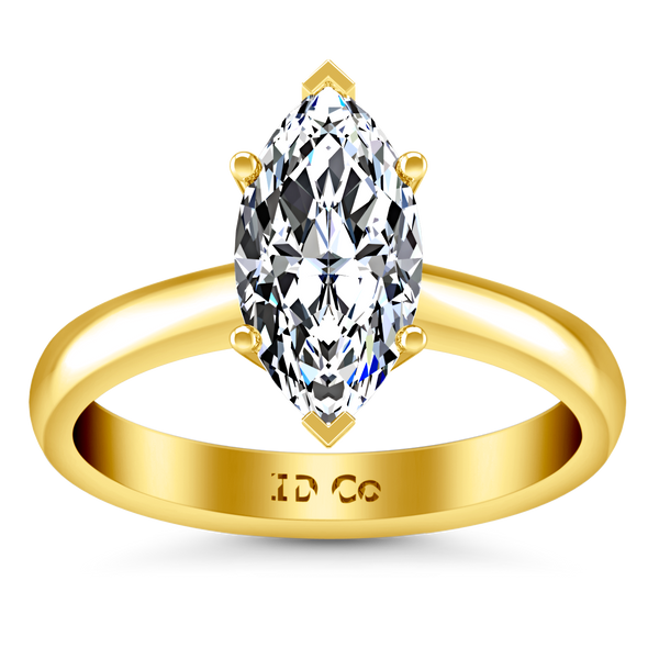 Solitaire Engagement Ring Scarlet 14K Yellow Gold