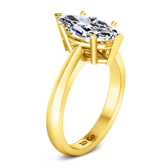 Solitaire Engagement Ring Scarlet 14K Yellow Gold