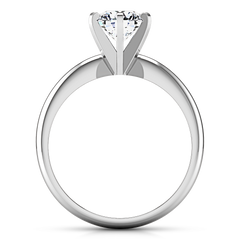 Solitaire Engagement Ring Classic 6 Prong 14K White Gold