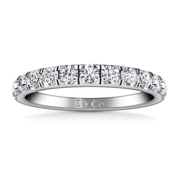 Diamond Wedding Band Janice 0.81 Cts 14K White Gold