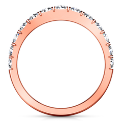 Diamond Wedding Band Janice 0.81 Cts 14K Rose Gold