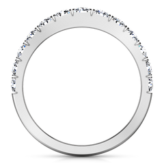 Diamond Wedding Band Janice 0.81 Cts 14K White Gold