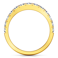 Diamond Wedding Band Janice 0.81 Cts 14K Yellow Gold