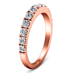 Diamond Wedding Band Janice 0.81 Cts 14K Rose Gold