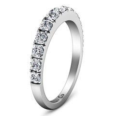 Diamond Wedding Band Janice 0.81 Cts 14K White Gold