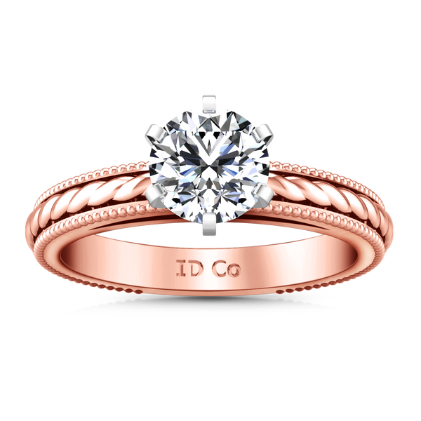 Solitaire Engagement Ring Janet 14K Rose Gold