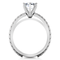 Solitaire Engagement Ring Janet 14K White Gold