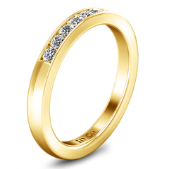 Diamond Wedding Band Sydney 0.18 Cts 14K Yellow Gold