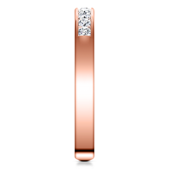 Diamond Wedding Band Sydney 0.18 Cts 14K Rose Gold