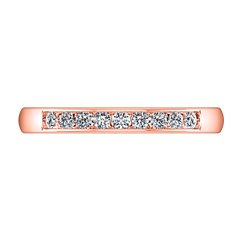 Diamond Wedding Band Sydney 0.18 Cts 14K Rose Gold
