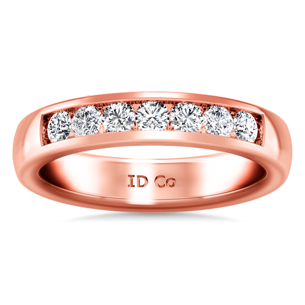 Diamond Wedding Band Hudson  0.35 Cts 14K Rose Gold