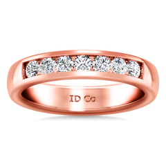 Diamond Wedding Band Hudson  0.35 Cts 14K Rose Gold