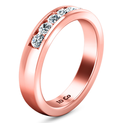 Diamond Wedding Band Hudson  0.35 Cts 14K Rose Gold