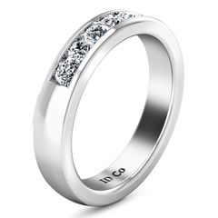 Diamond Wedding Band Hudson  0.35 Cts 14K White Gold