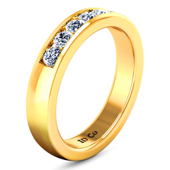 Diamond Wedding Band Hudson  0.35 Cts 14K Yellow Gold