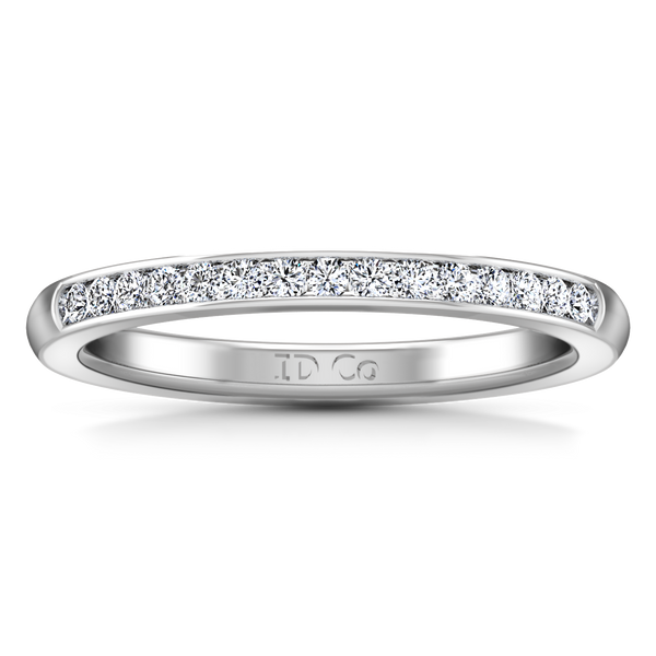 Diamond Wedding Band Erin  0.22 Cts 14K White Gold