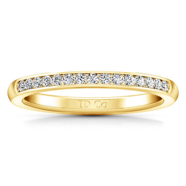 Diamond Wedding Band Erin  0.22 Cts 14K Yellow Gold