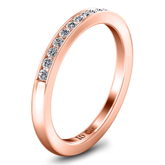 Diamond Wedding Band Erin  0.22 Cts 14K Rose Gold