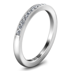 Diamond Wedding Band Erin  0.22 Cts 14K White Gold