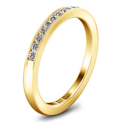 Diamond Wedding Band Erin  0.22 Cts 14K Yellow Gold