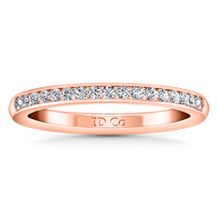 Diamond Wedding Band Devon 0.51 Cts 14K Rose Gold