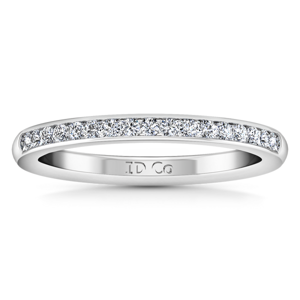 Diamond Wedding Band Devon 0.51 Cts 14K White Gold