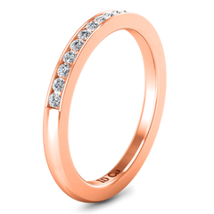 Diamond Wedding Band Devon 0.51 Cts 14K Rose Gold