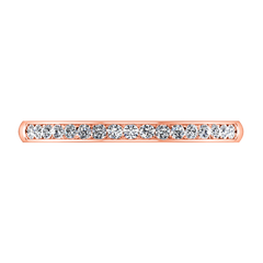 Diamond Wedding Band Devon 0.51 Cts 14K Rose Gold