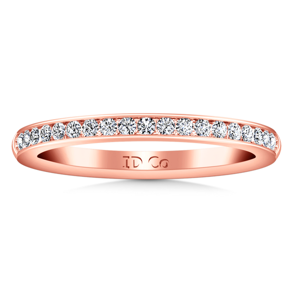 Diamond Wedding Band Alina 0.29 Cts 14K Rose Gold