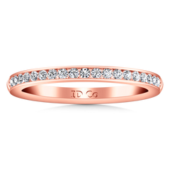 Diamond Wedding Band Alina 0.29 Cts 14K Rose Gold