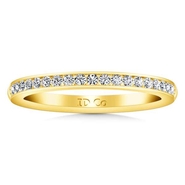 Diamond Wedding Band Alina 0.29 Cts 14K Yellow Gold