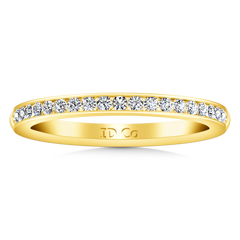 Diamond Wedding Band Alina 0.29 Cts 14K Yellow Gold