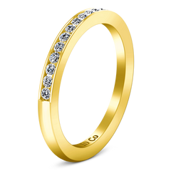 Diamond Wedding Band Alina 0.29 Cts 14K Yellow Gold