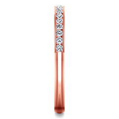 Diamond Wedding Band Alina 0.29 Cts 14K Rose Gold