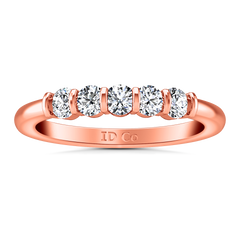 Diamond Wedding Band Oliva 0.3 Cts 14K Rose Gold