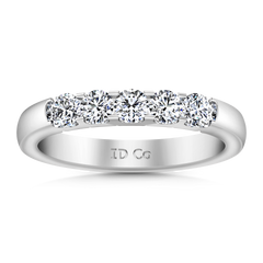 Diamond Wedding Band Hadley  0.15 Cts 14K White Gold