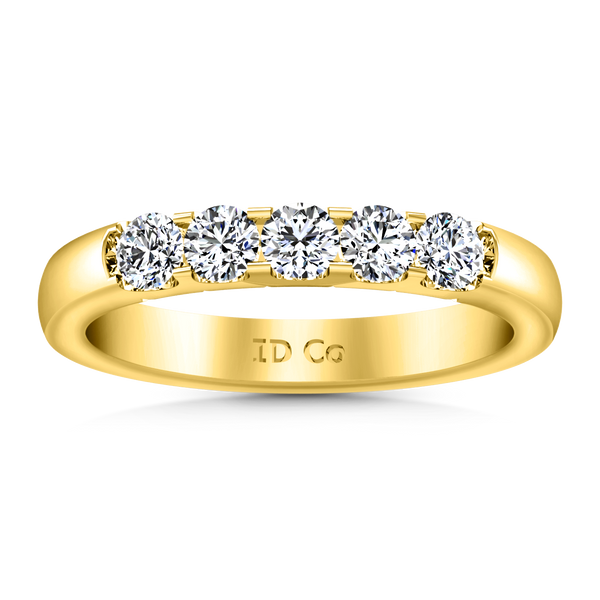 Diamond Wedding Band Hadley  0.15 Cts 14K Yellow Gold
