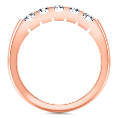 Diamond Wedding Band Hadley  0.15 Cts 14K Rose Gold