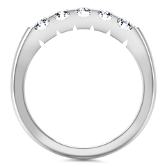 Diamond Wedding Band Hadley  0.15 Cts 14K White Gold
